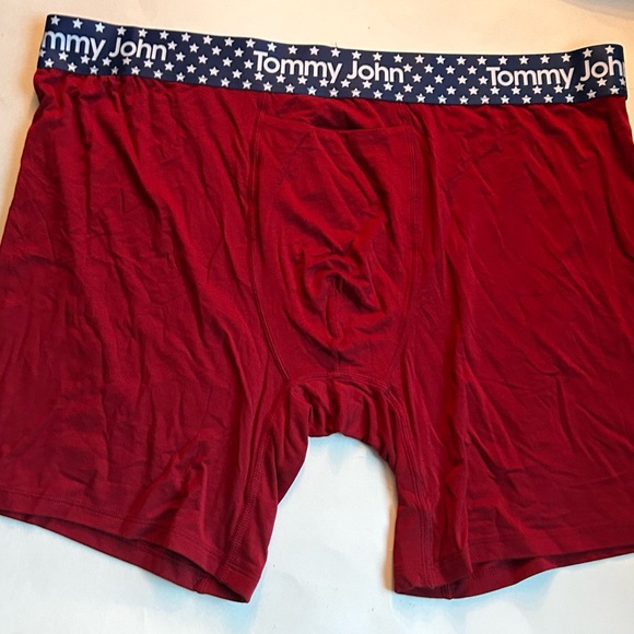 Tommy John Second Skin Boxer Briefs Red XXL NWT - Picture 2 of 5